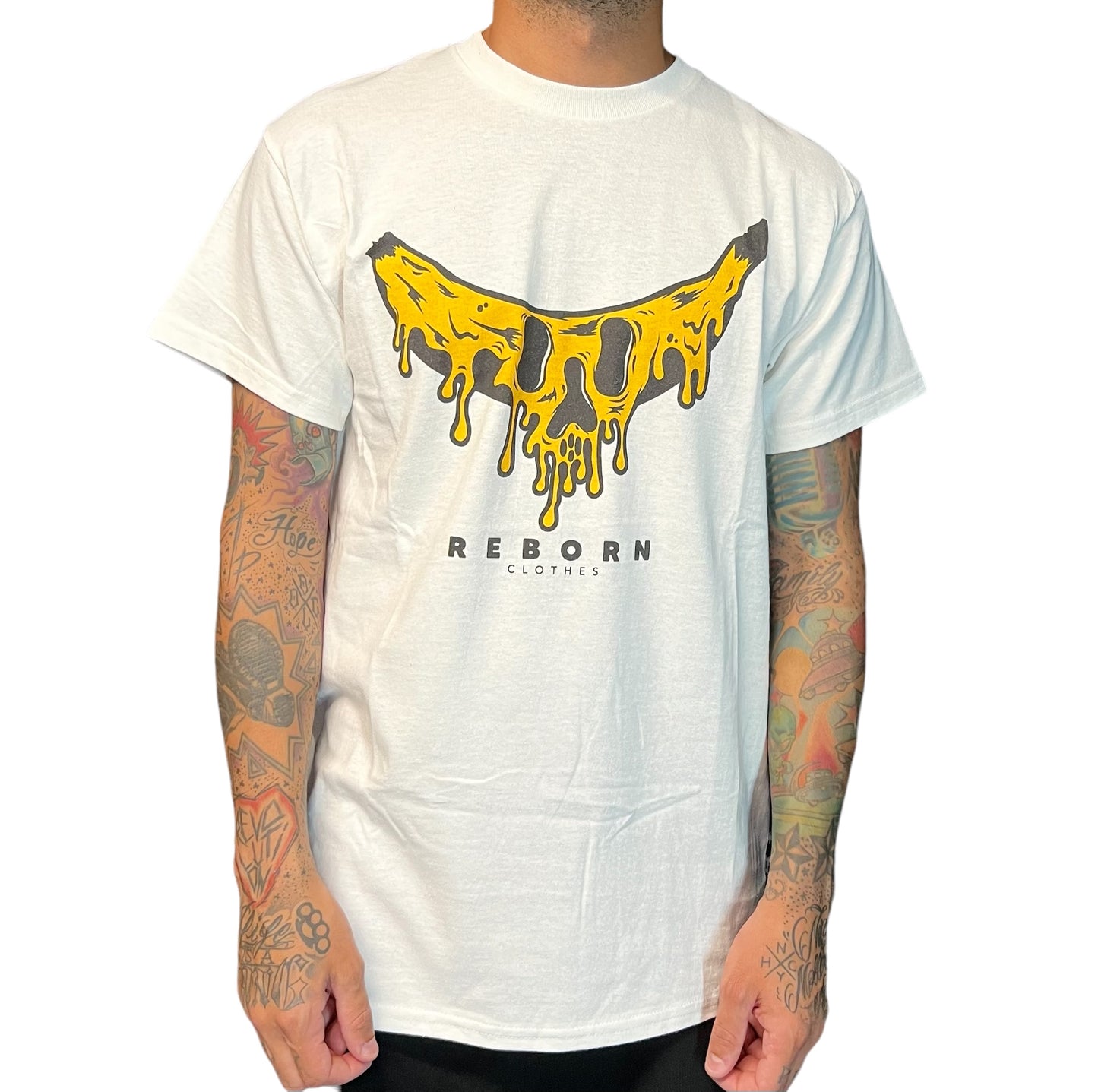 T-shirt reborn banana yellow