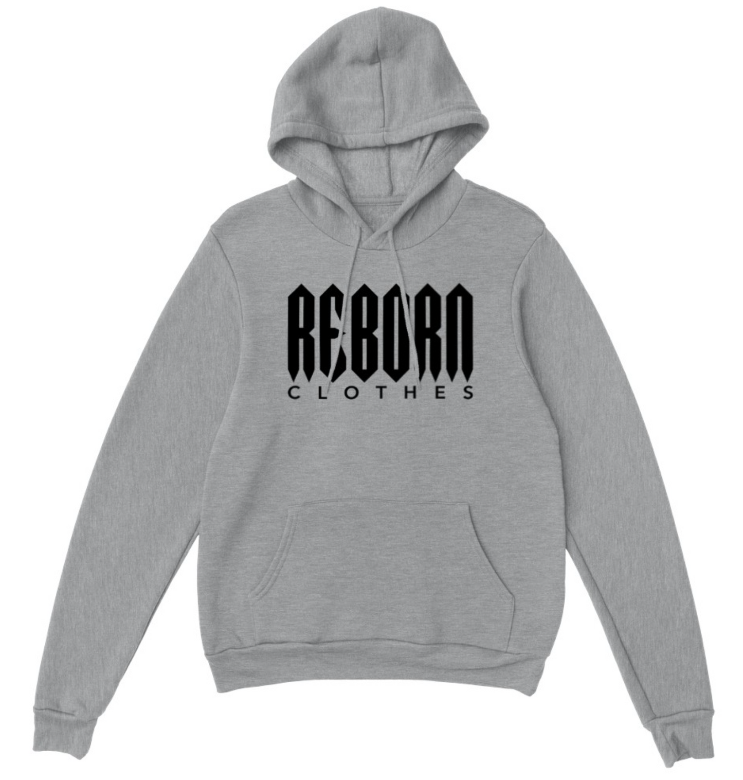 Hoodie girl reborn logo grey