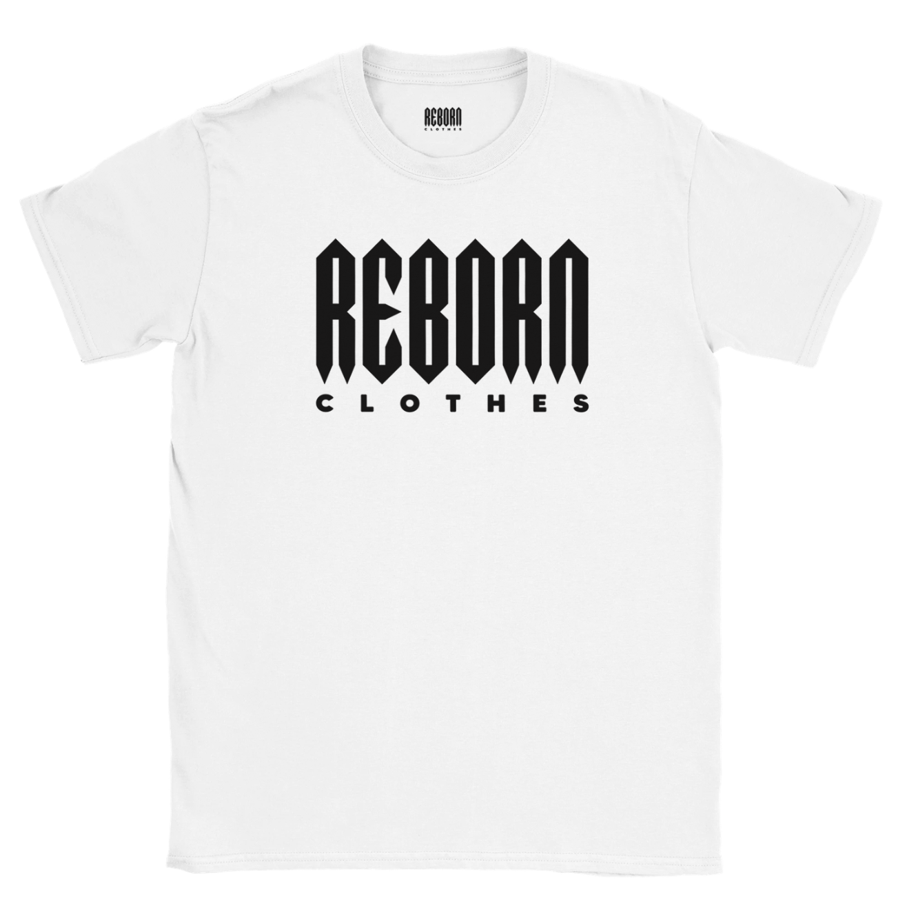 T-Shirt reborn logo white