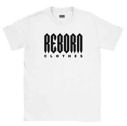 T-Shirt reborn logo white