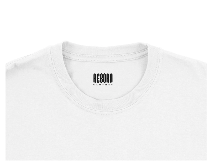 T-Shirt reborn logo white