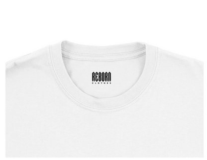 T-Shirt reborn logo white