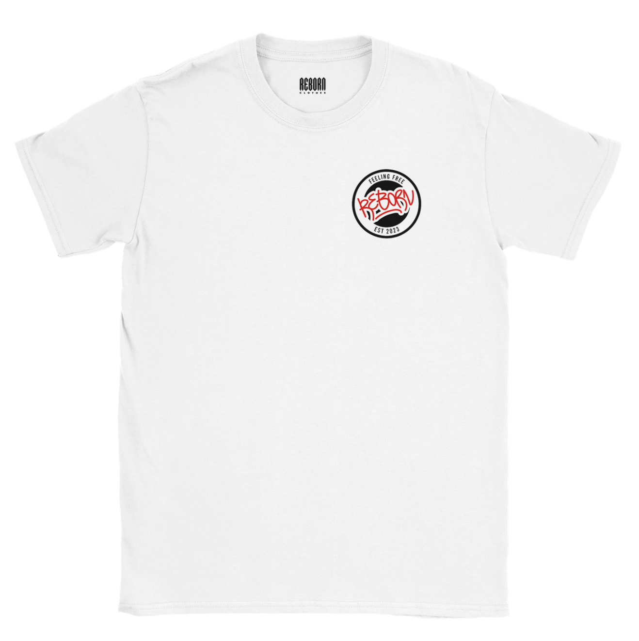 T-Shirt reborn feeling free white